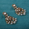 The Bloom Kundan & Pearl Cascade Earrings